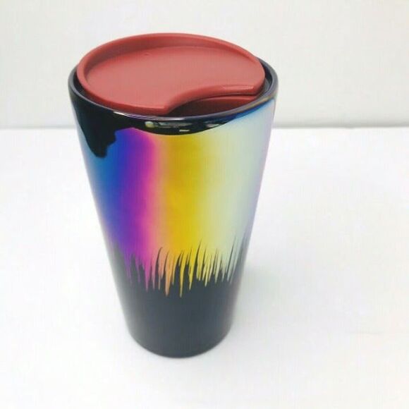 Starbucks Iridescent Ceramic Tumbler12oz. Royal Purple NEW WITH TAG - Picture 3 of 5